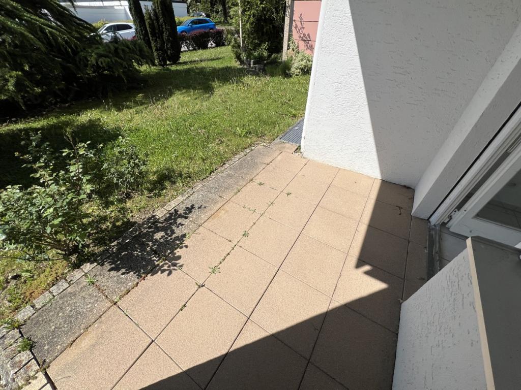 Terrasse vorm Arbeitszimmer