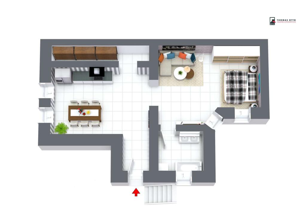3D Ansicht Wohnung