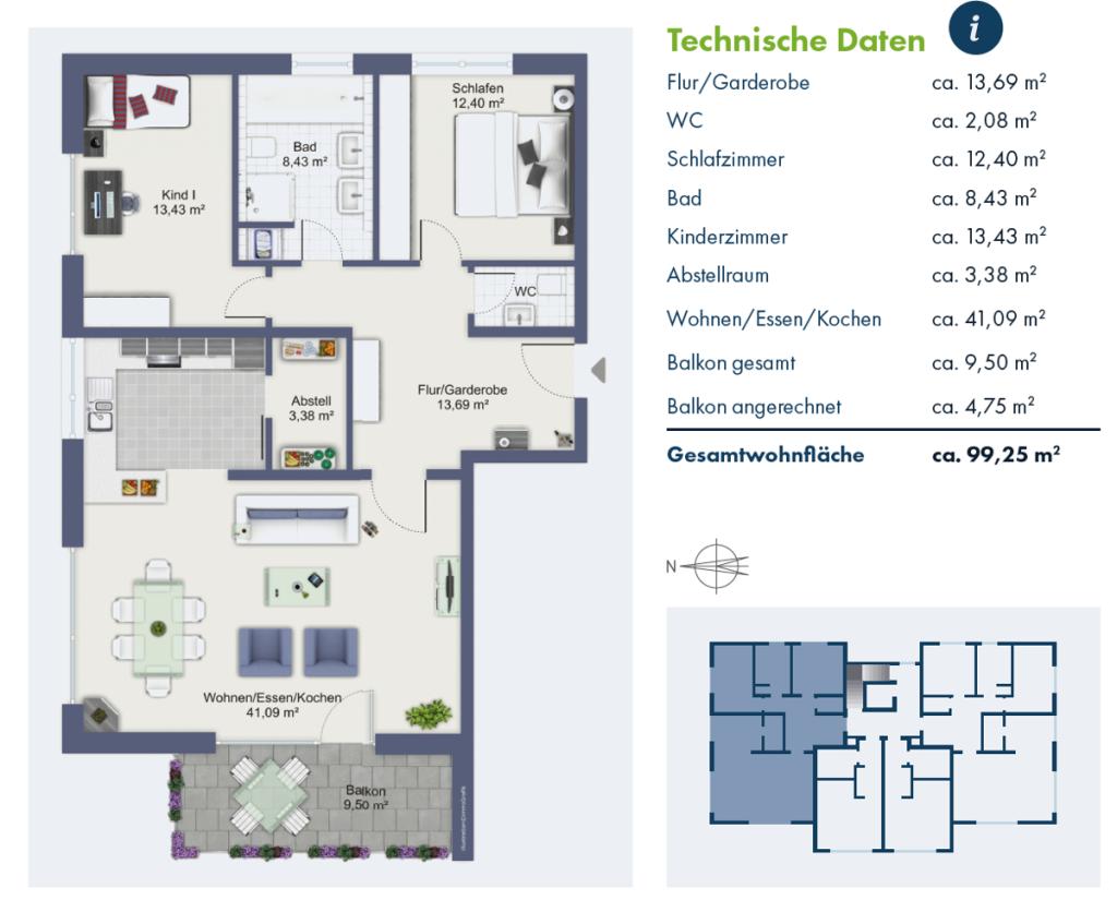 Sehr schöne 3-Zimmer-Wohnung mit Balkon in Weiden-Ost am "Schirmitzer Weg" zu vermieten! - Foto 1
