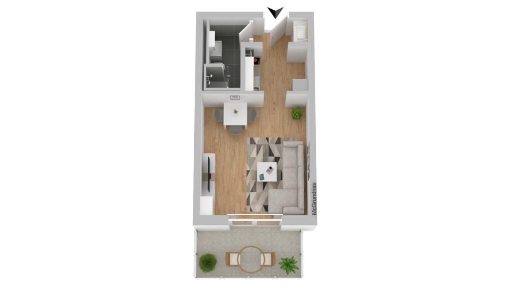Perfekt für Singles & Studierende: Schöne 1-Zimmer-Wohnung mit EBK - Foto 4
