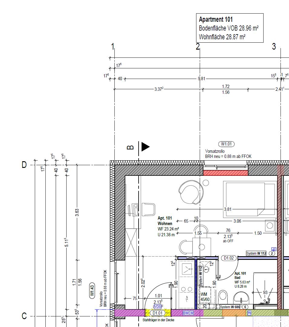 Grundriss Apt. 101