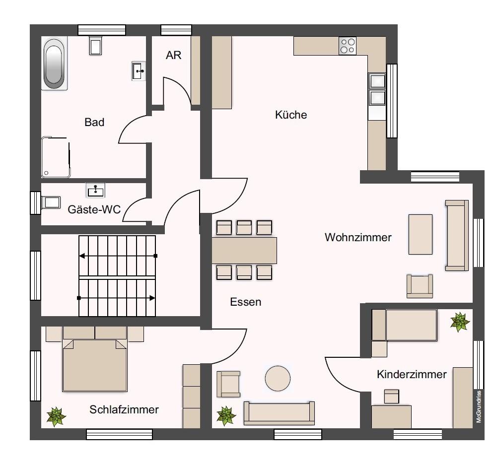 Obergeschoss Wohnhaus 