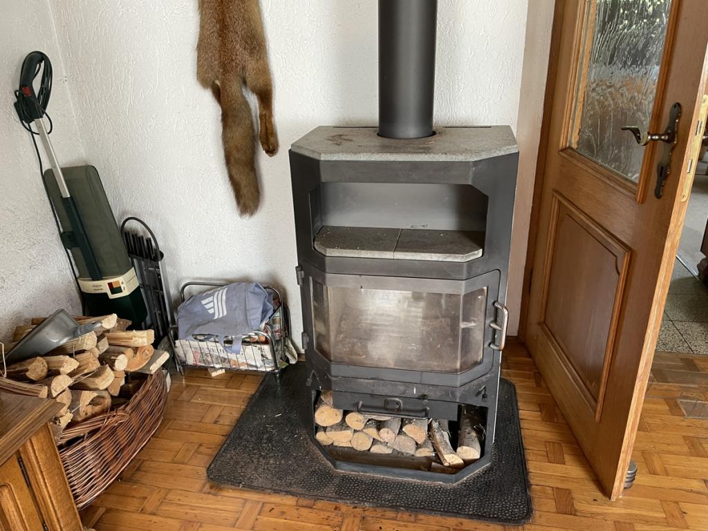 Ofen im Wohnzimmer