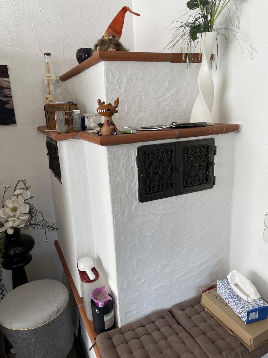 Kachelofen Wohnzimmer Anbau