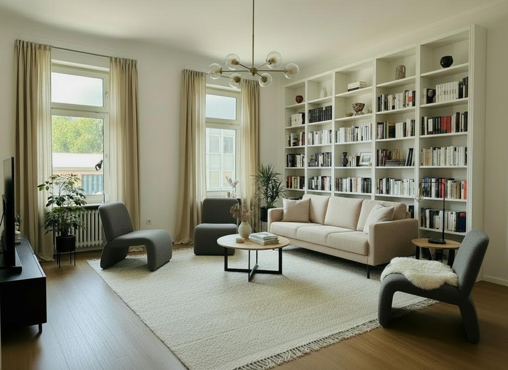 Dillingen-Saar: Charmante Altbauwohnung mit 141 m², 5 Zimmern, offener Küche und hohen Decken - Photo 3