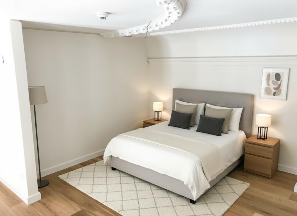 Schlafbereich auf der Galerie