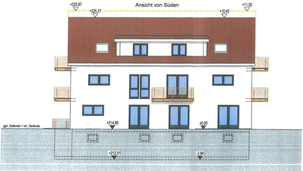 Ansicht von Süden