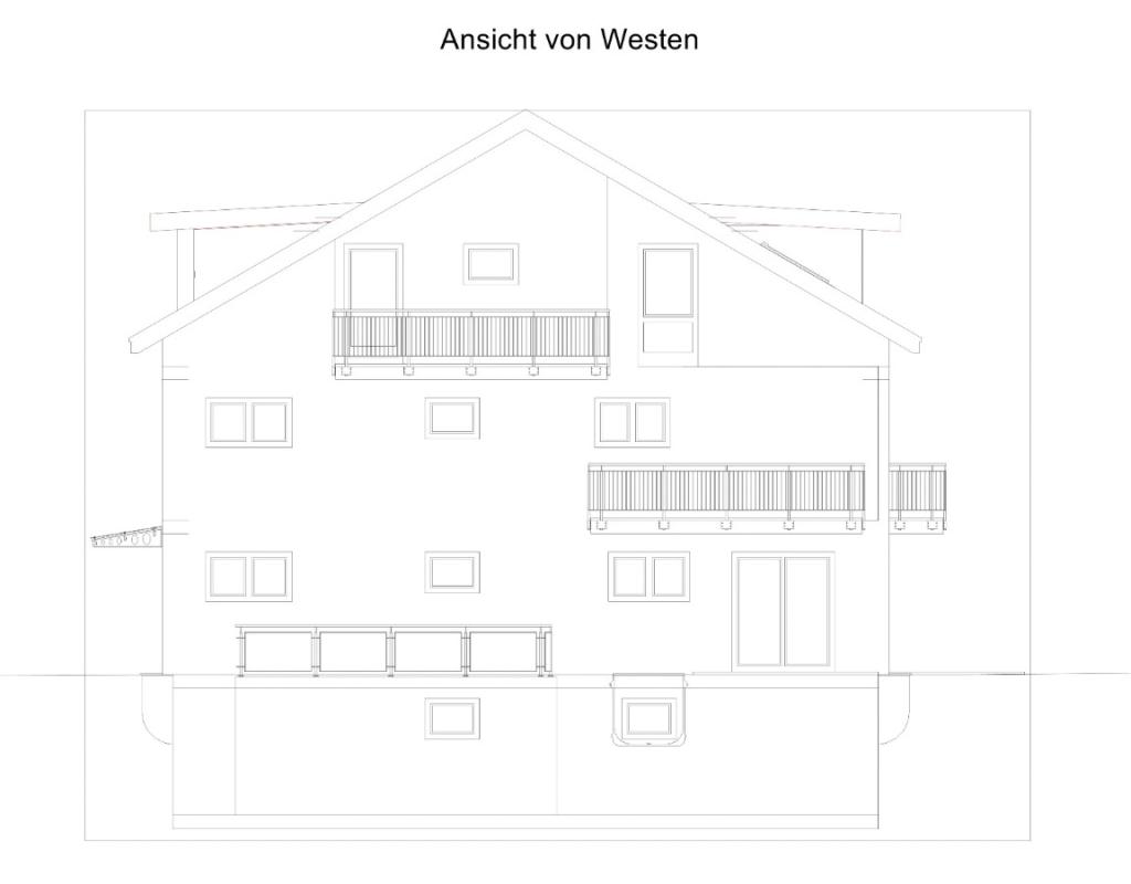 Ansicht von Westen