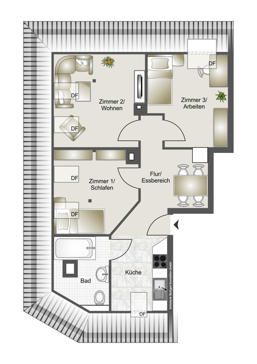 Grundriss Wohnung