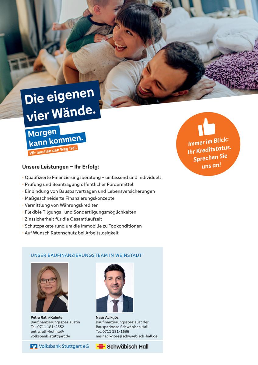 Ihre Baufinanzierungsberater in Weinstadt