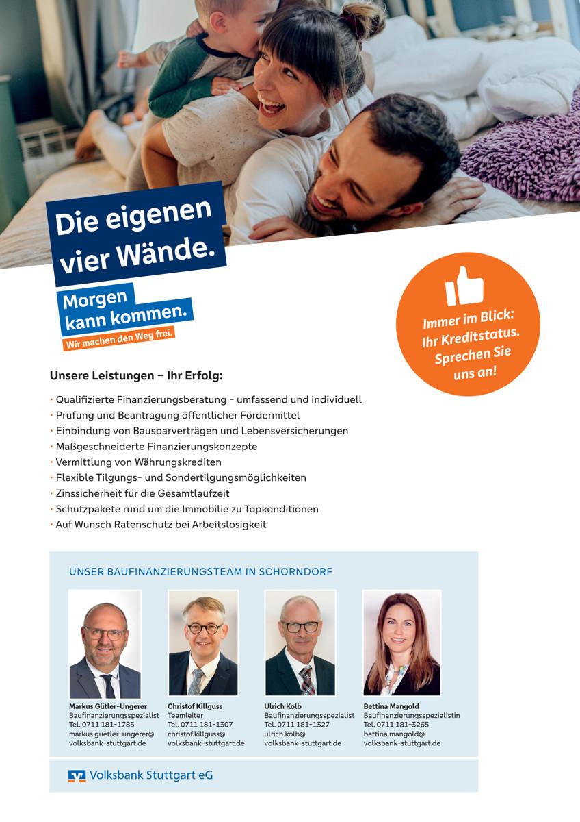 Ihre Baufinanzierungsberater in Schorndorf