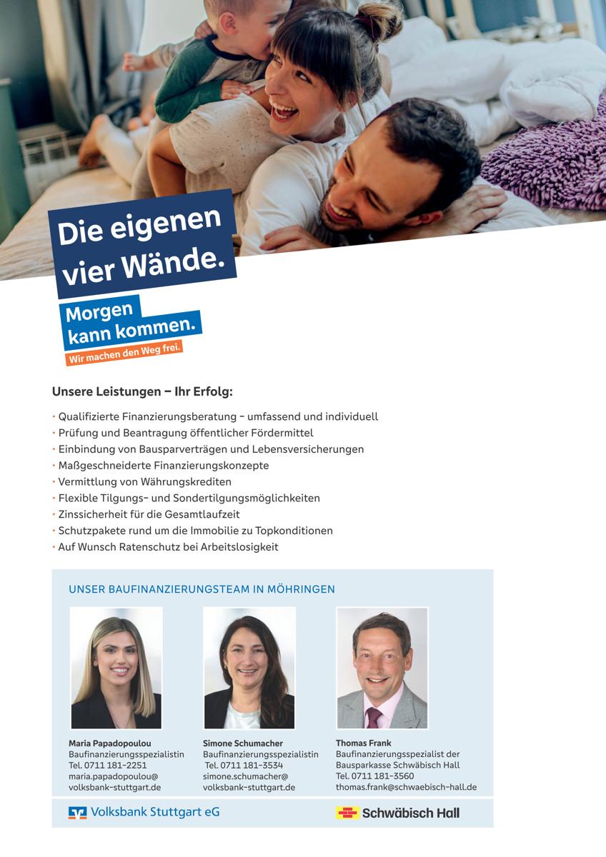 Ihre Baufinanzierungsberater in Möhringen