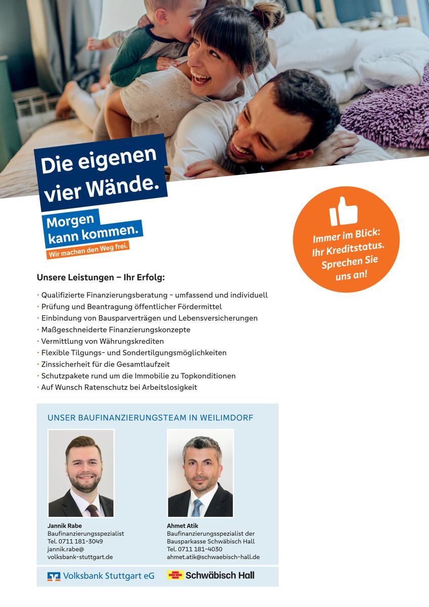 Ihre Baufinanzierungsberater in Weilimdorf
