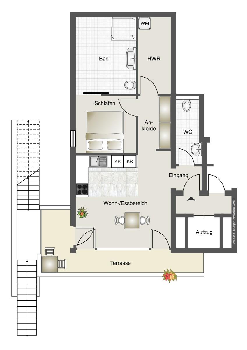 Grundriss 2. Obergeschoss links