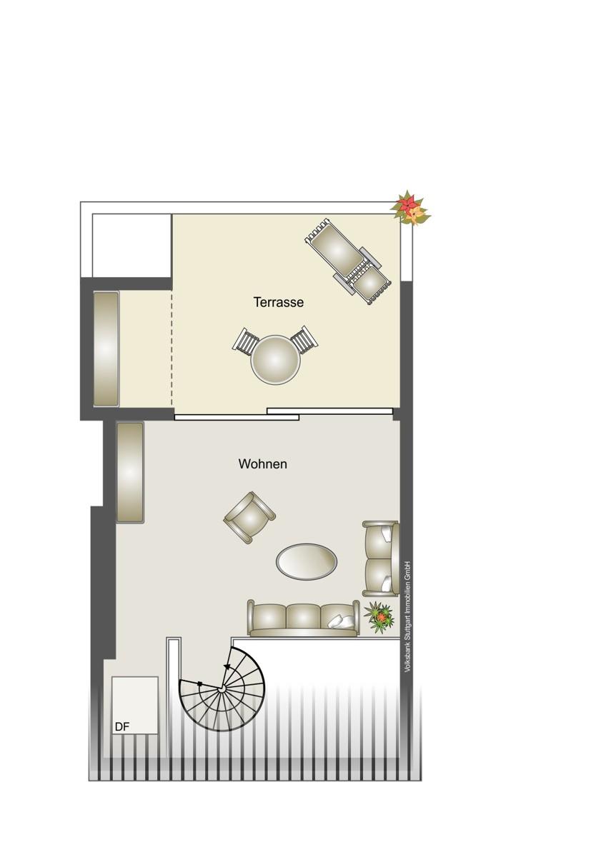 Grundriss 4. Obergeschoss rechts