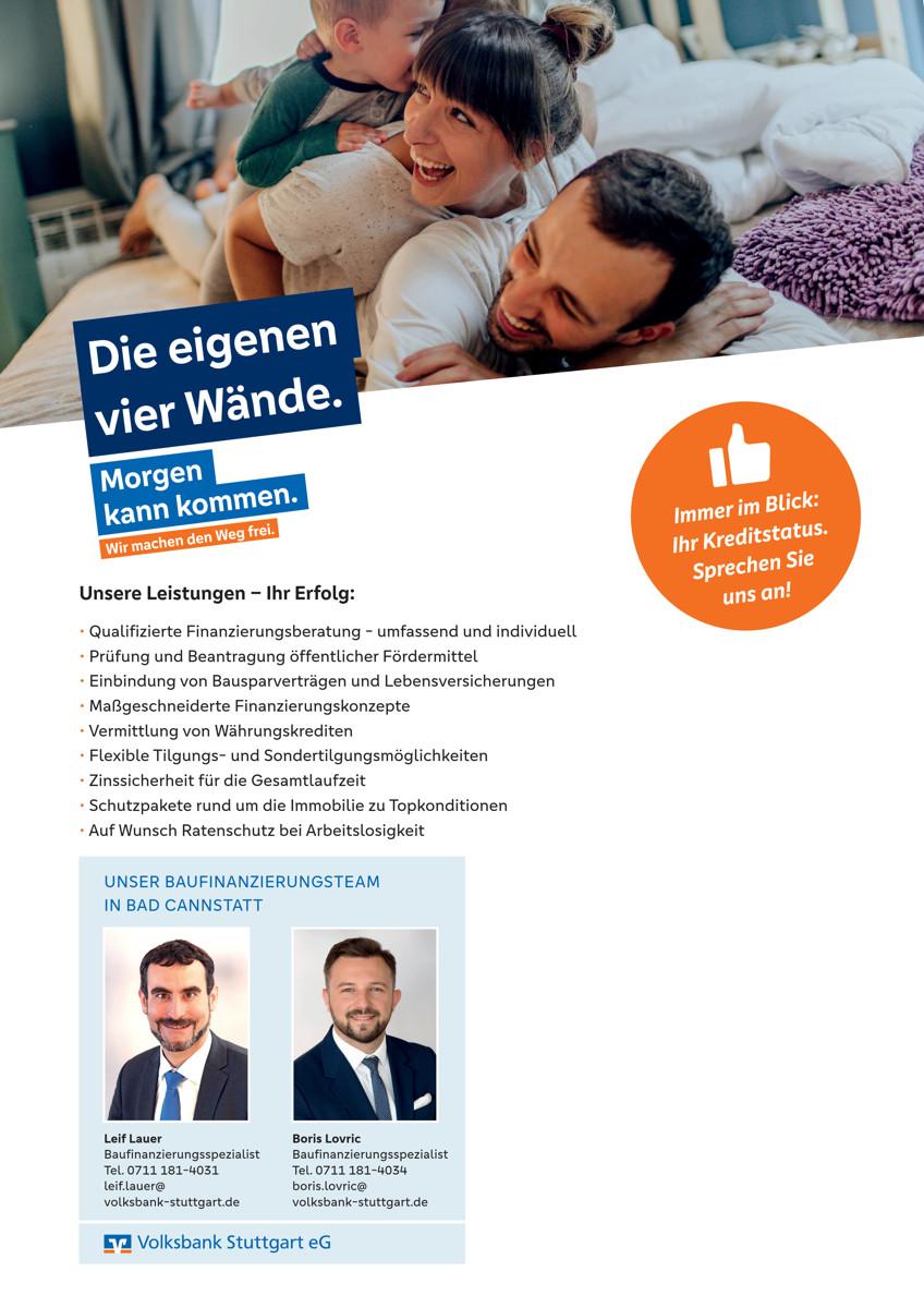 Ihre Baufinanzierungsberater in Bad Cannstatt