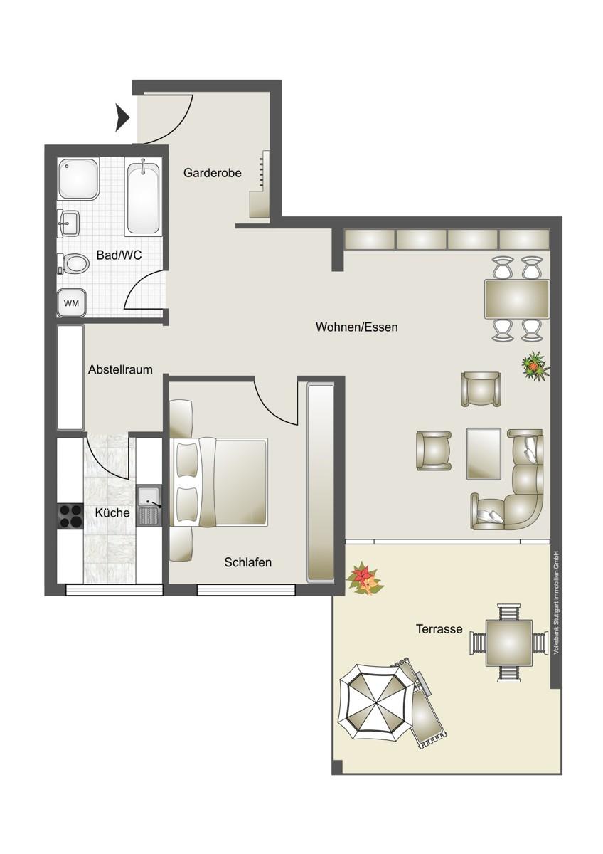 Grundriss Wohnung