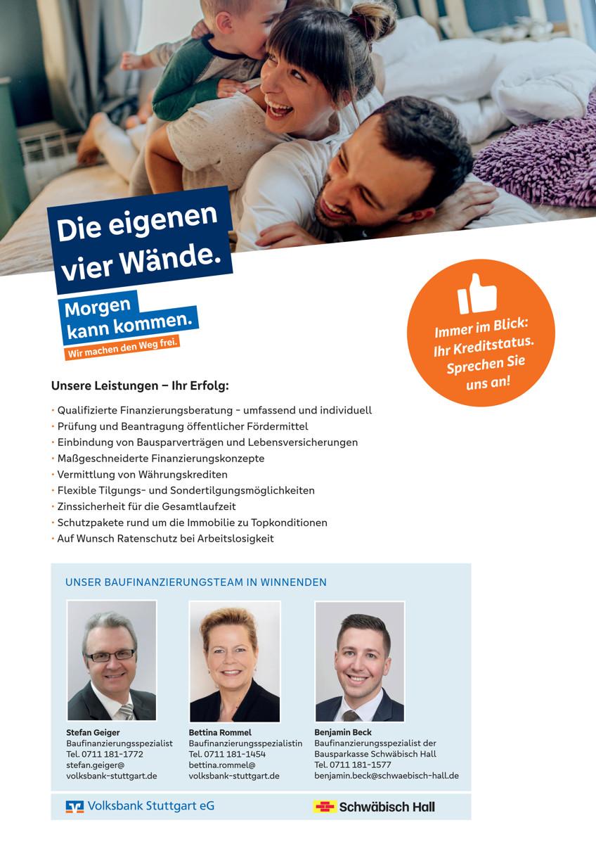 Ihre Baufinanzierungsberater in Winnenden
