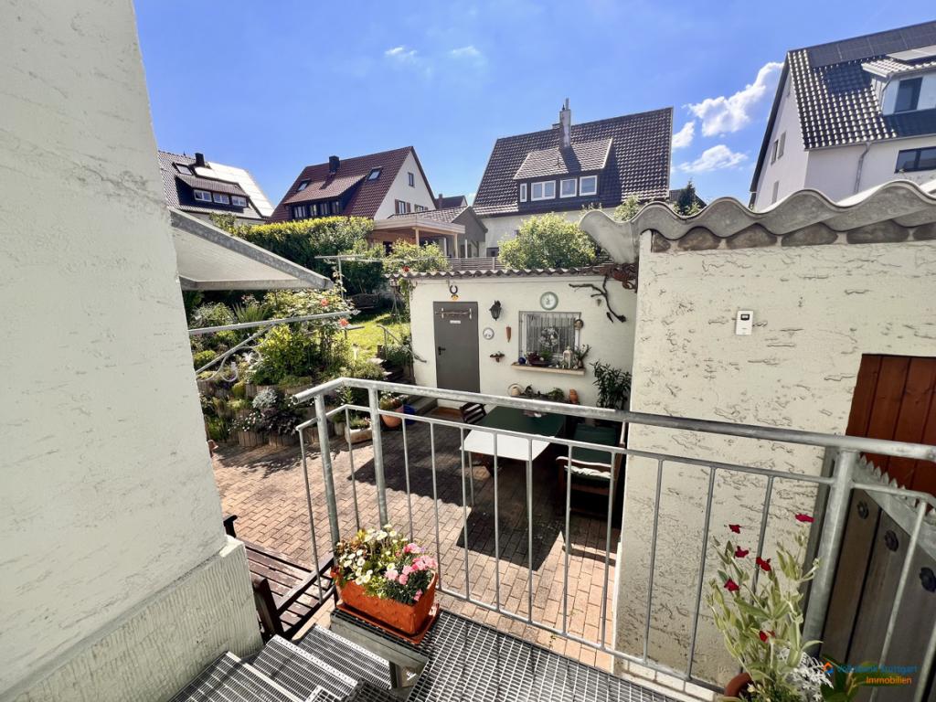 Ausgang in Garten von EG