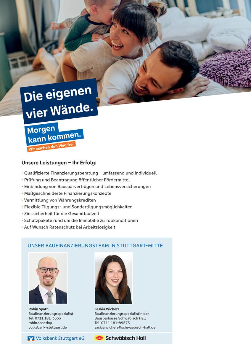 Ihre Baufinanzierungsberater in Stuttgart-Mitte