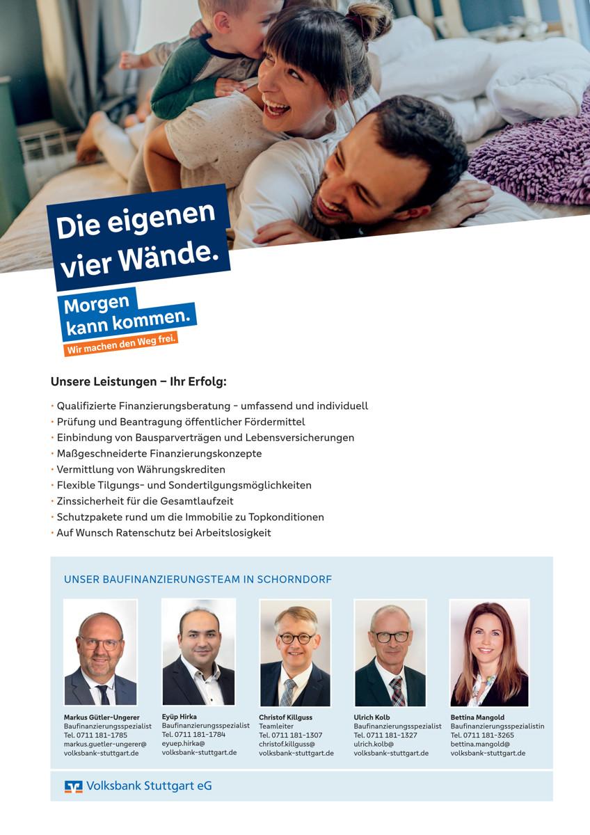 Ihre Baufinanzierungsberater in Schorndorf