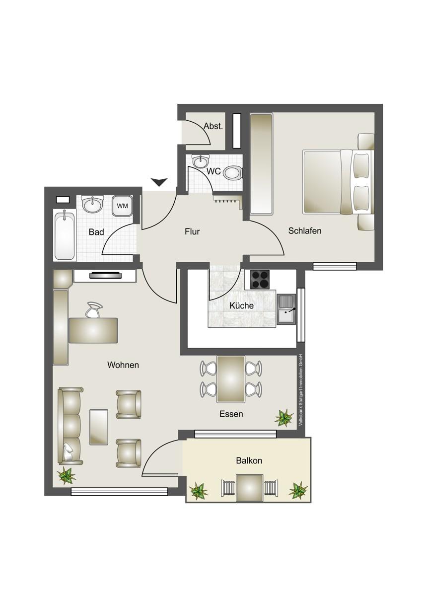 Grundriss Wohnung