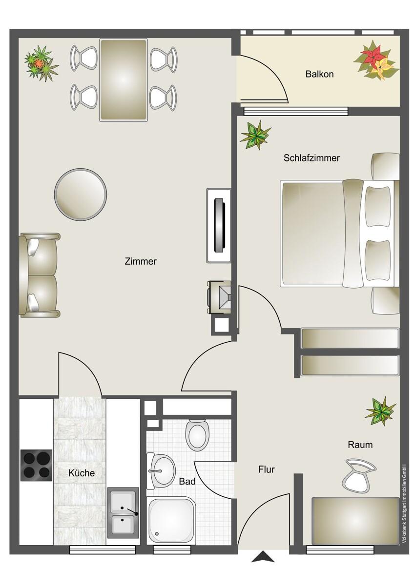 Grundriss Wohnung