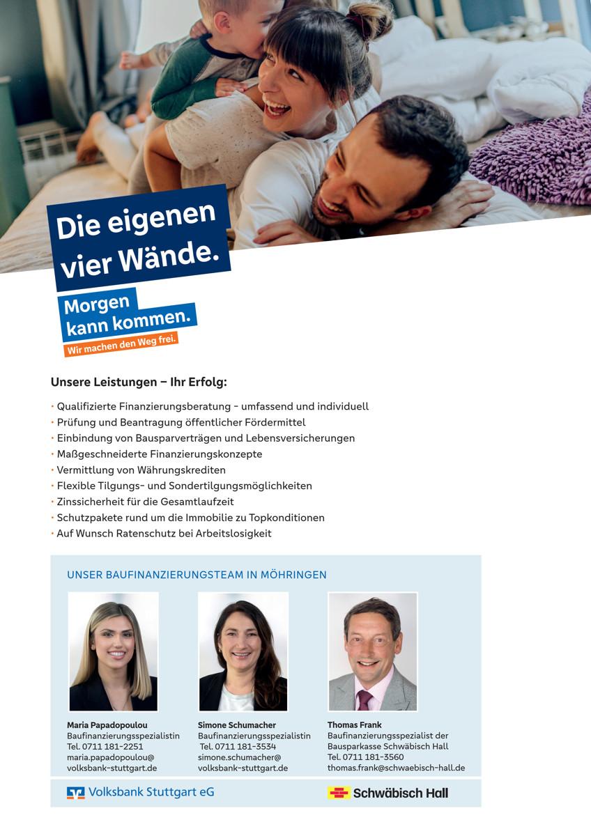 Ihre Baufinanzierungsberater in Möhringen
