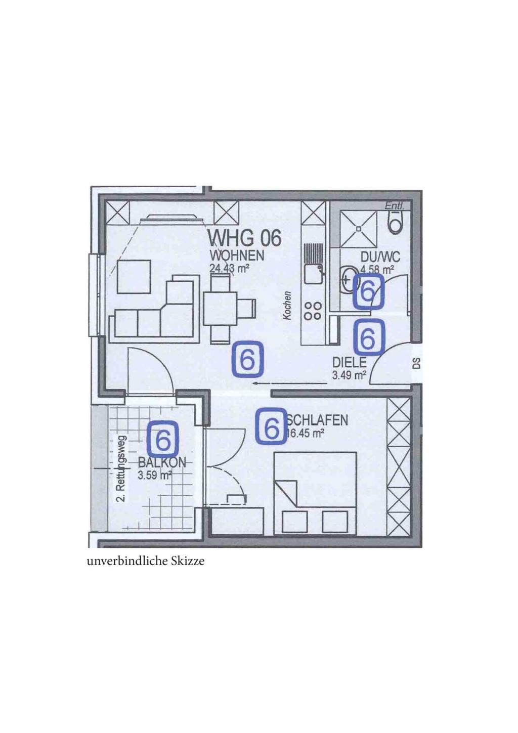 Grundriss 2 Obergeschoss