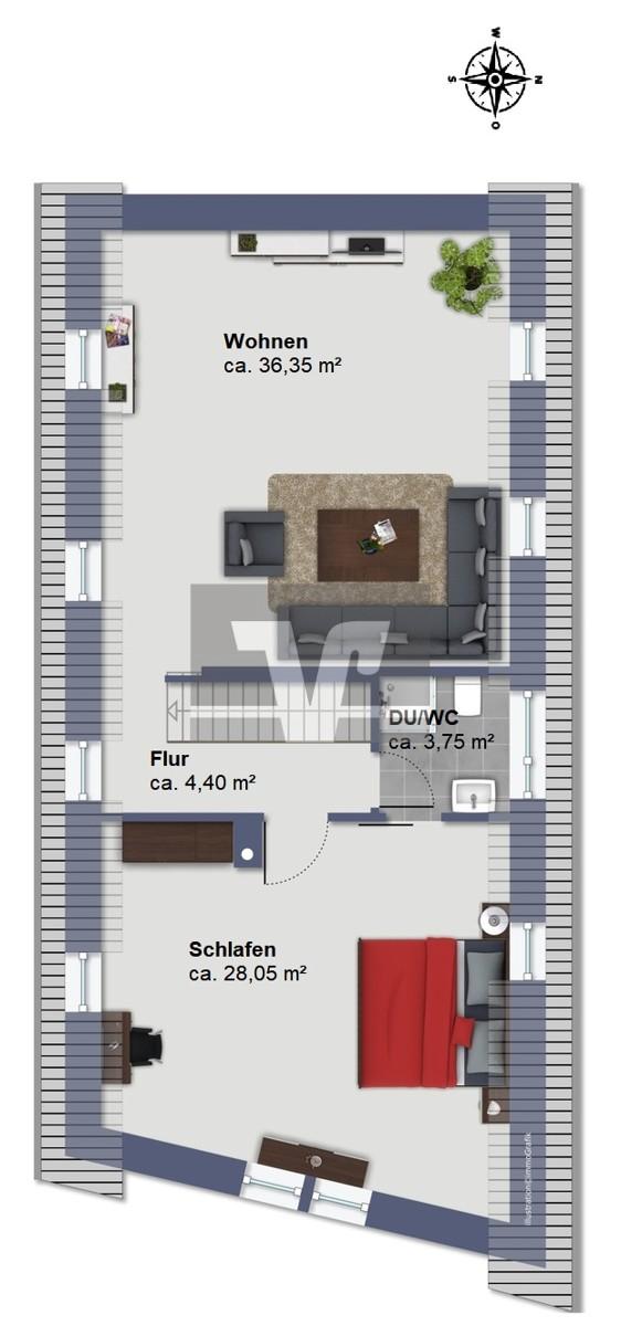 Grundriss Dachgeschoss
