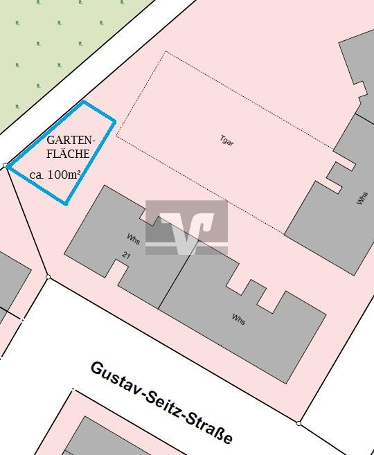 Skizze-Lageplan: Gartenfläche