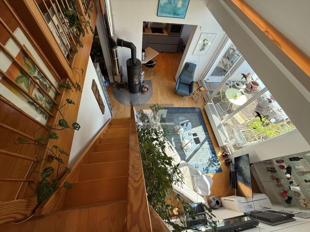 Treppe zur Galerie