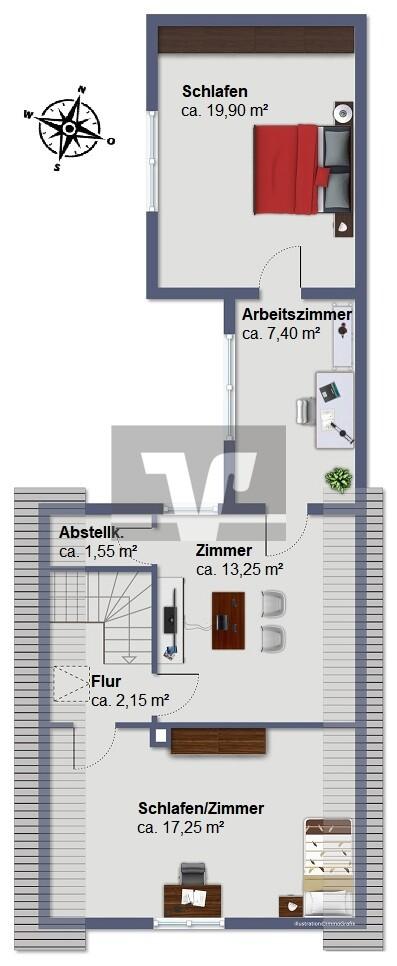 Grundriss Obergeschoss