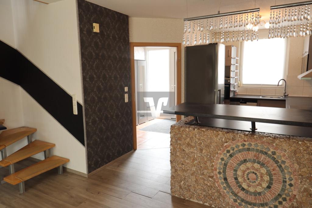 Offen gestalteter Wohnbereich im Erdgeschoss