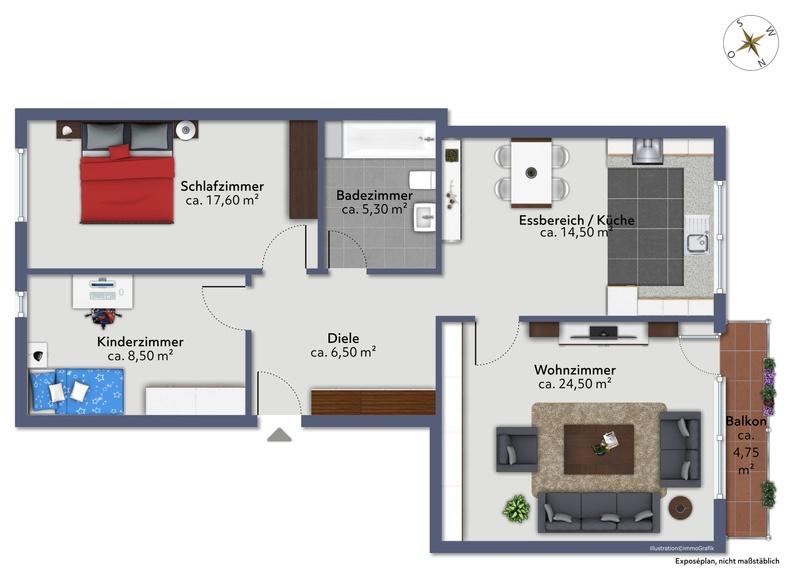 Altrip: Großzügige 3-ZKB-Wohnung mit Wohlfühlcharakter! - Photo 5