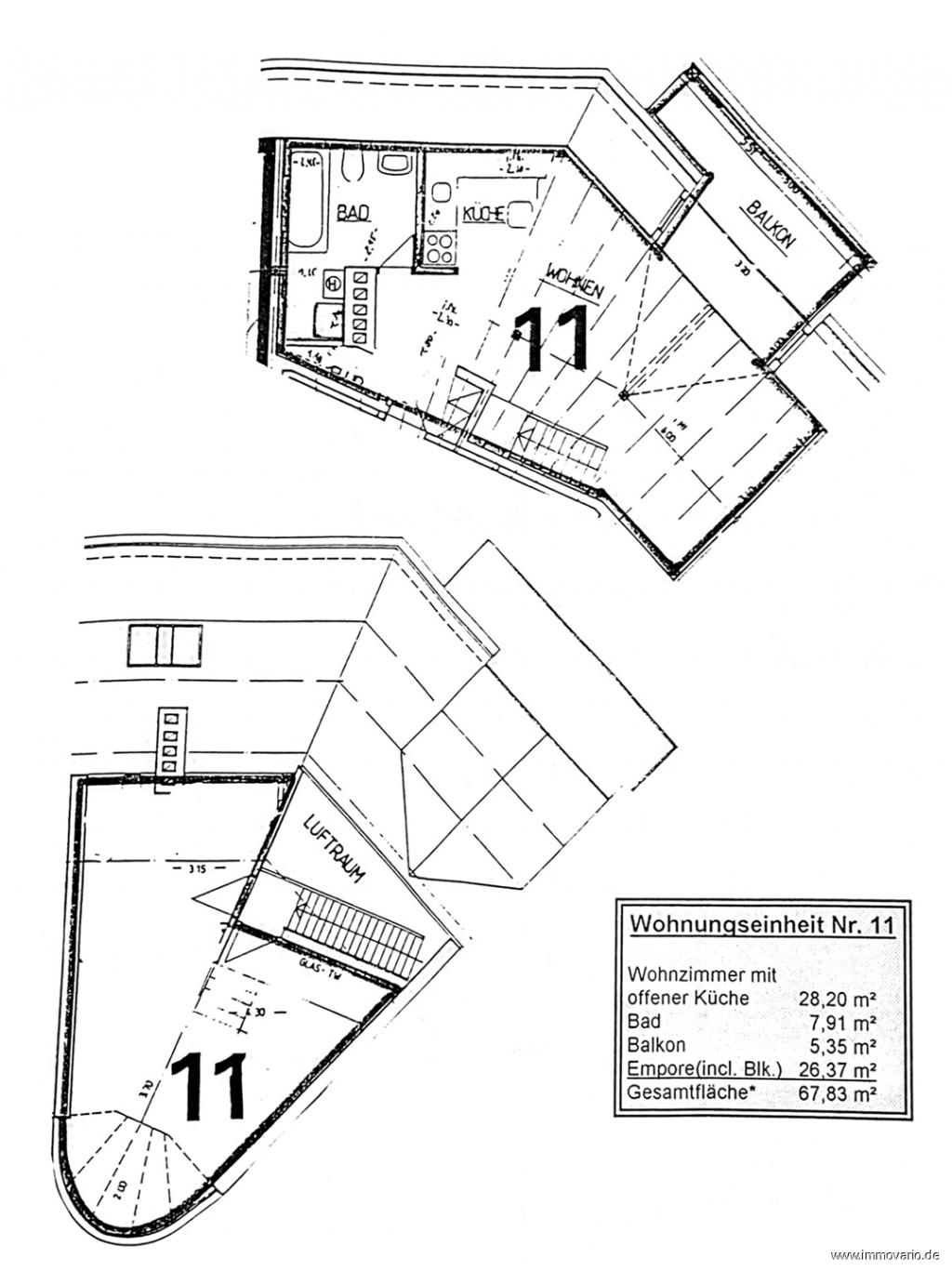 Grundriss WE 11