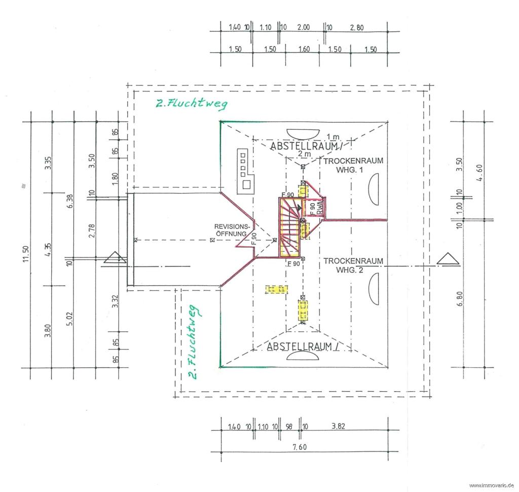 Grundriss Spitzboden
