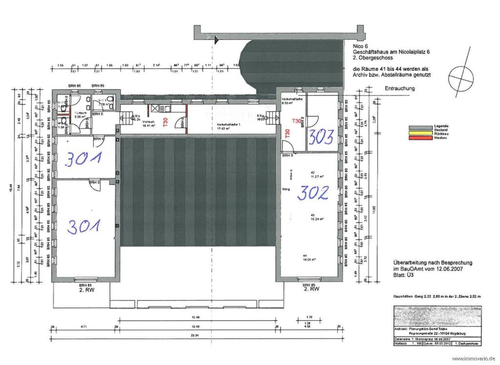 Grundriss Dachgeschoss Nicolaiplatz
