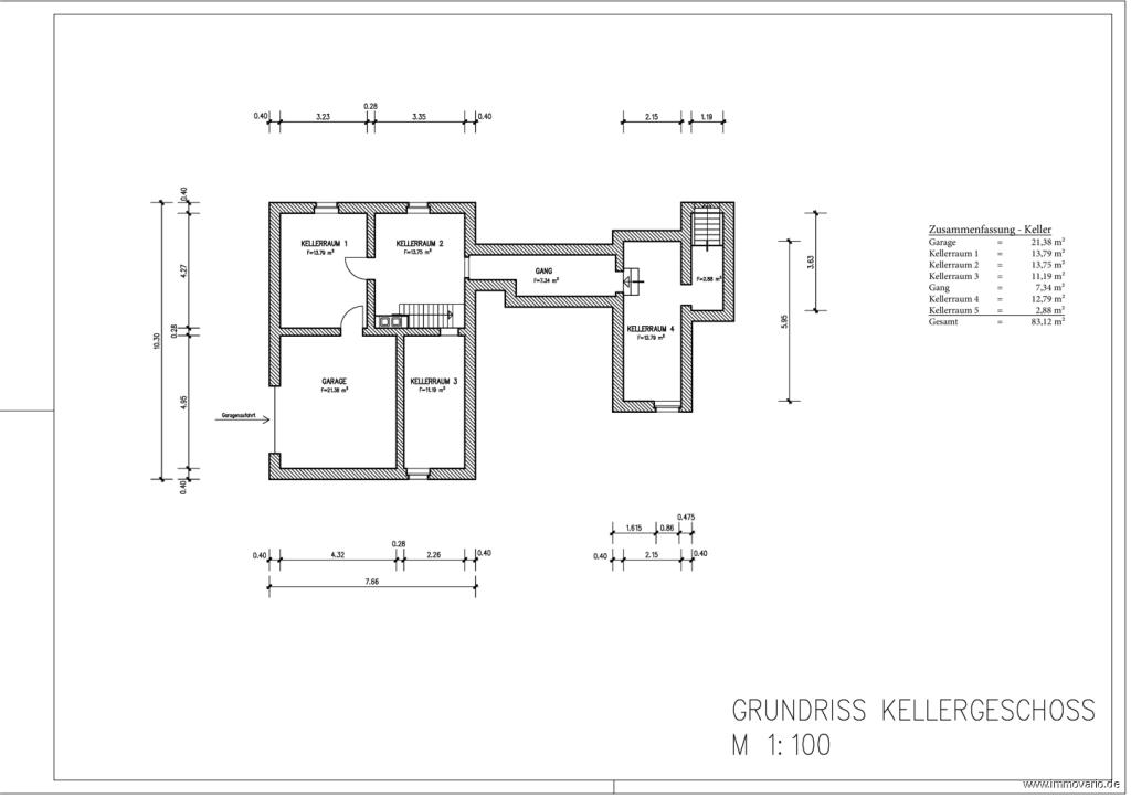 Grundriss Wohnhaus KG