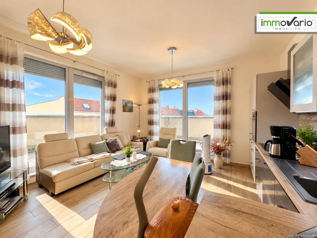 Wohnen in der Werder-Residenz! 3-Raum-Wohnung mit Fußbodenheizung, 2 Terrassen, Wanne und Dusche - Foto 1