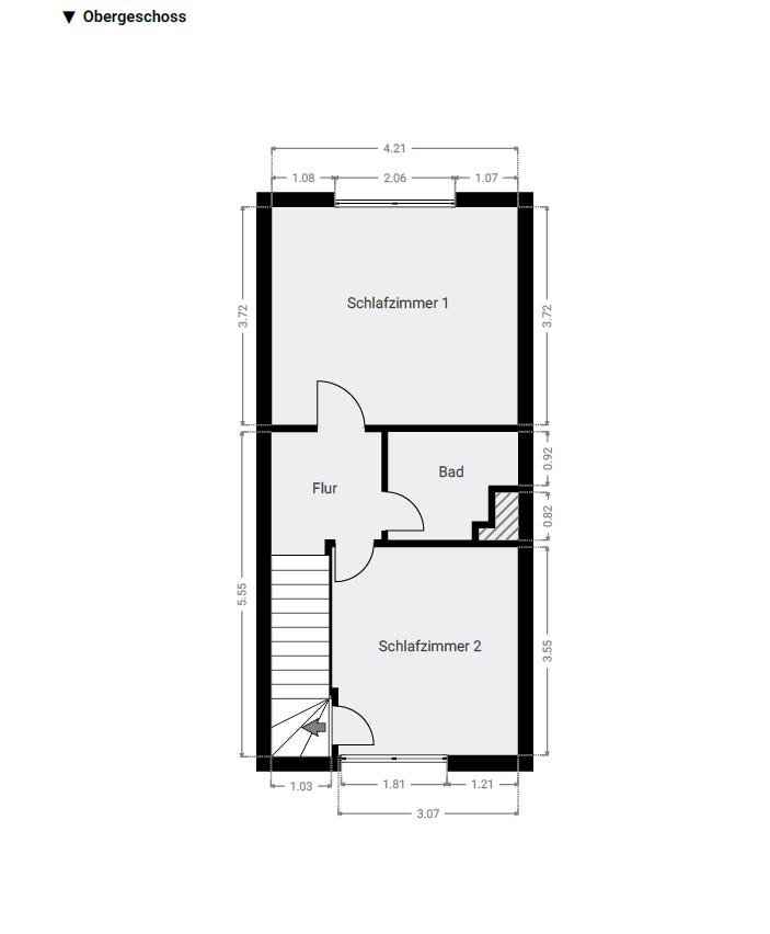 Grundriss Obergeschoss