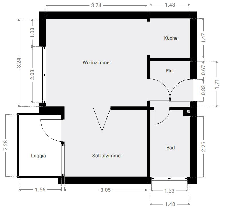 Grundriss 1. OG