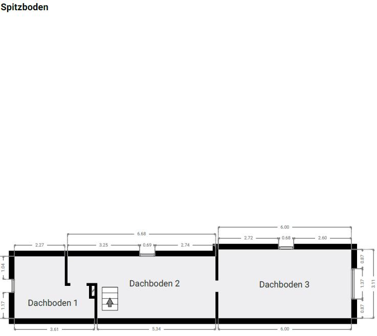 Grundriss Spitzboden