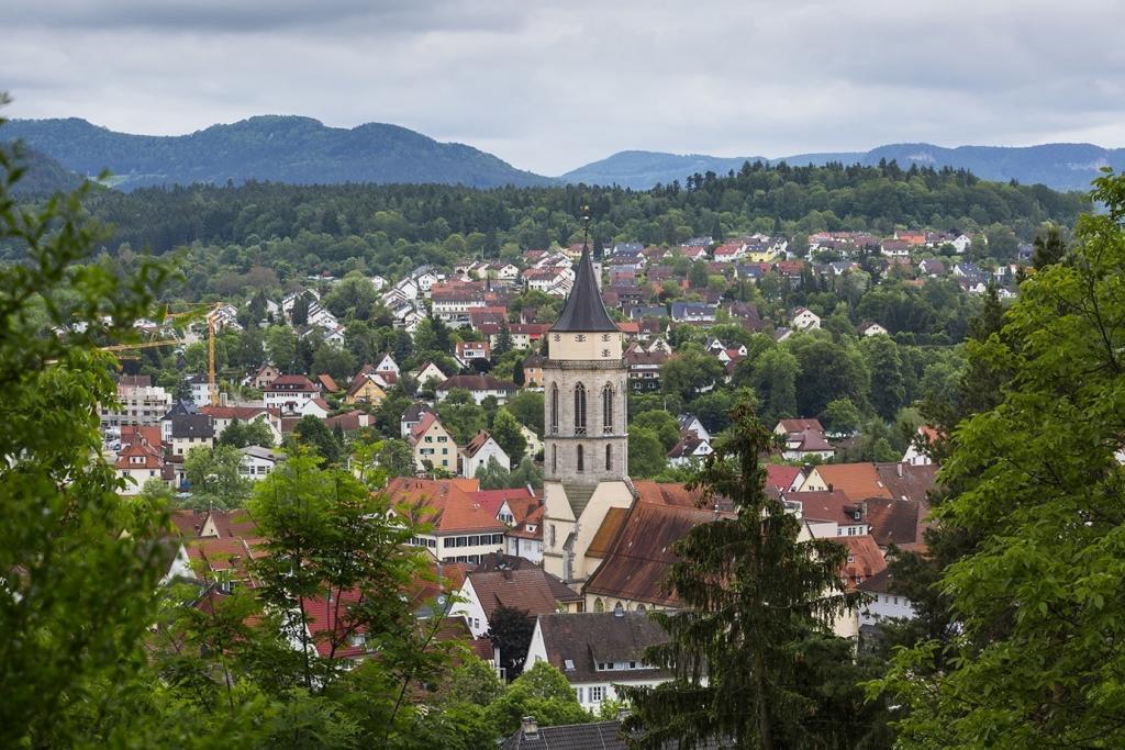 Blick auf das Zentrum Balingen