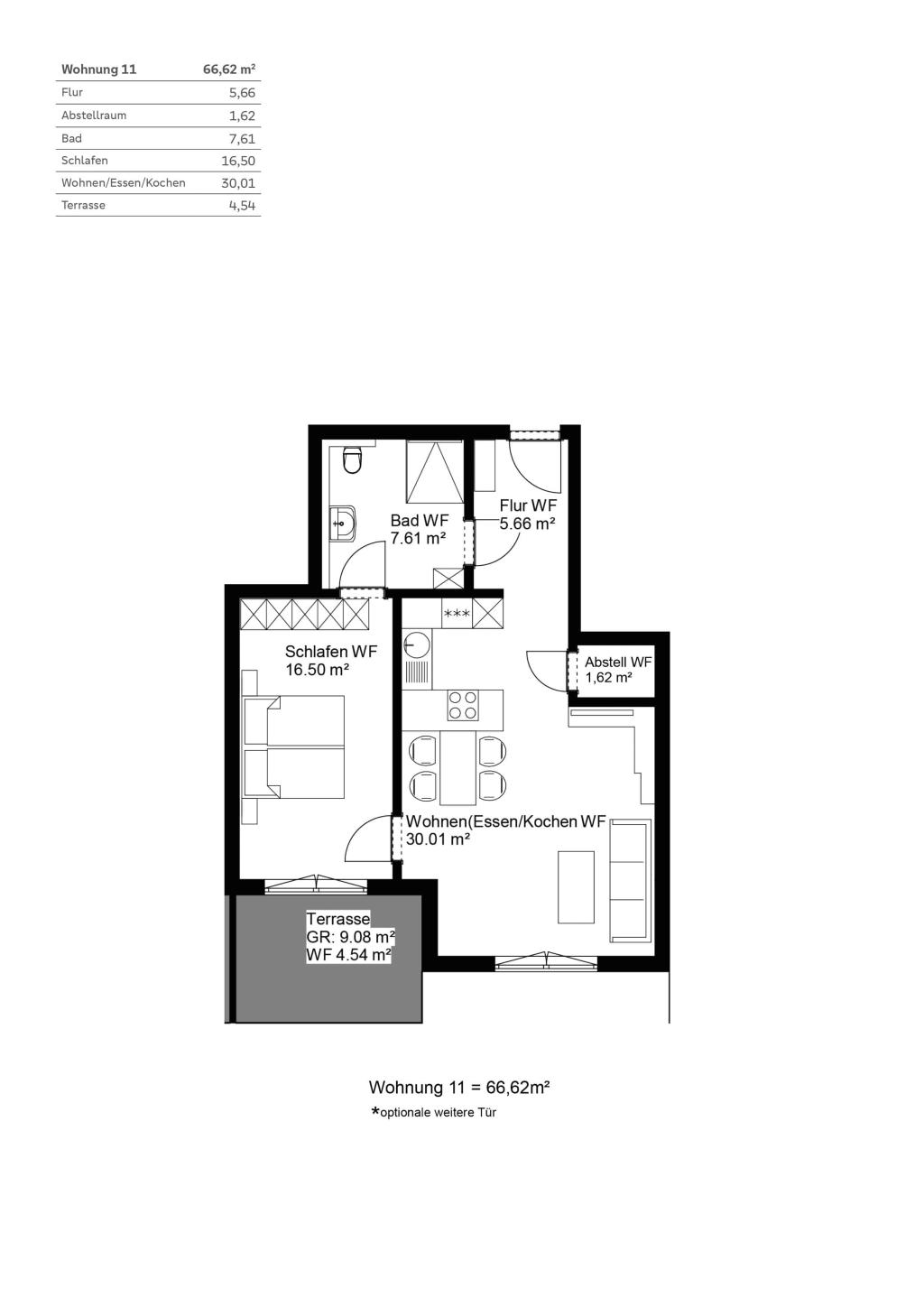 Grundriss Wohnung 11