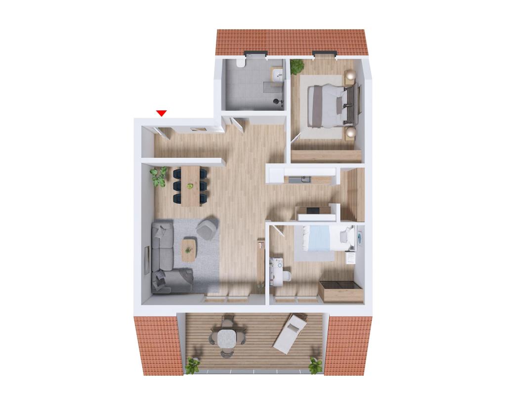 Grundriss Wohnung 14