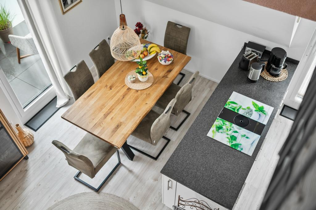 Essbereich/Küche von oben