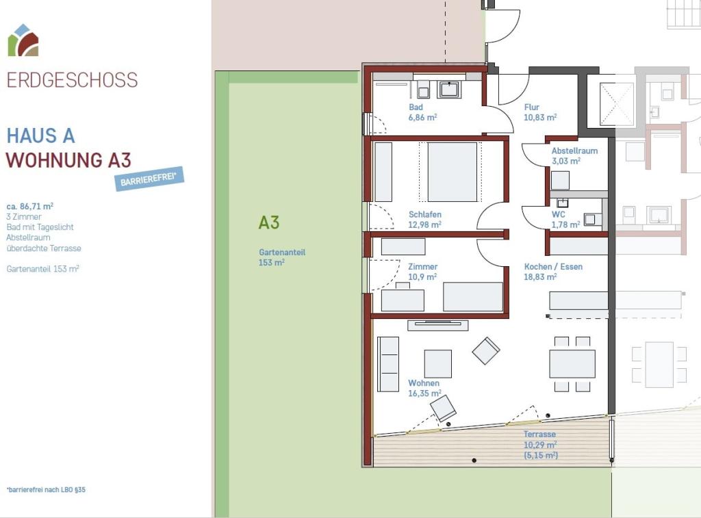 Grundriss Wohnung A3