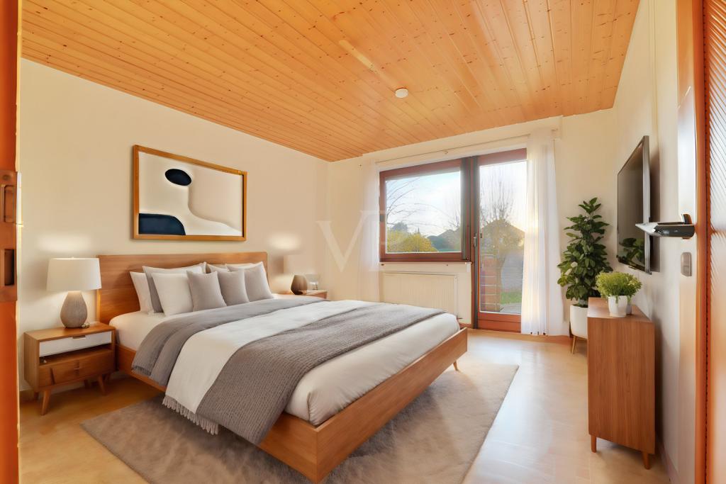 Schlafzimmer mögliche Möblierung 