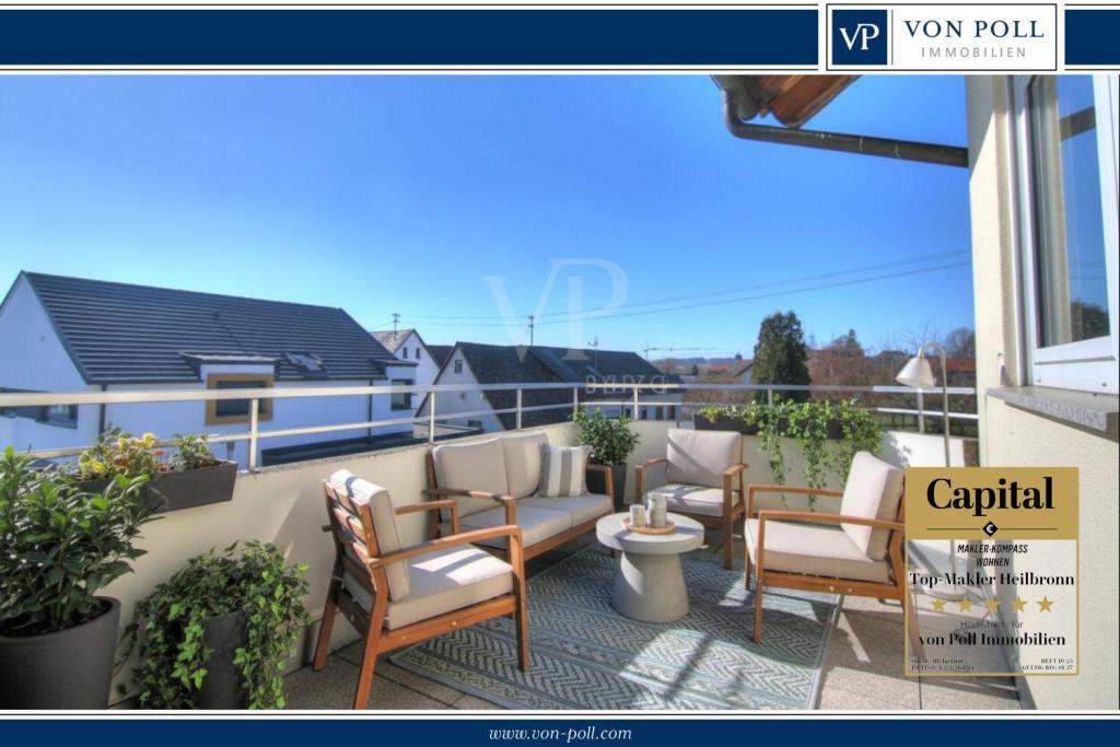 Großzügige 4-Zimmer-Wohnung mit Süd-Balkon, Kachelofen und Fußbodenheizung – voll möbliert - Photo 3
